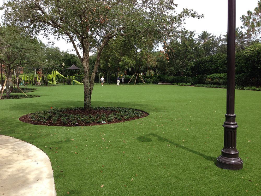 Oakley commercial artificial grass landscaping